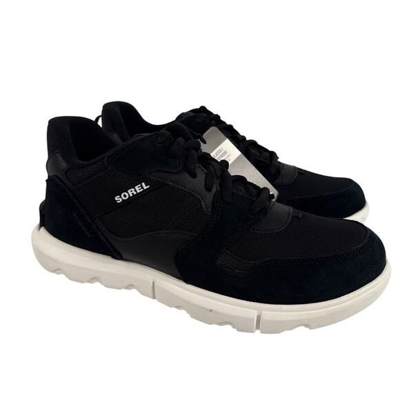 SOREL Explorer II Sneaker Low Top Women's 9.5 Waterproof Black White - Picture 1 of 10